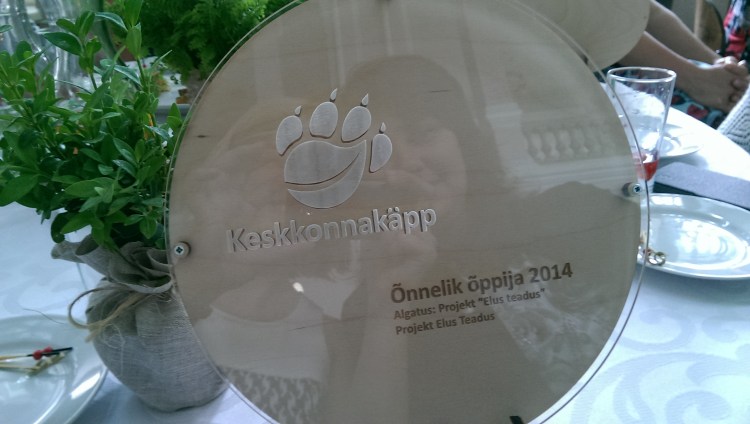 Elus teadust on pärjatud Keskkonnakäpa auhinnaga - Õnnelik õppija 2014 :)